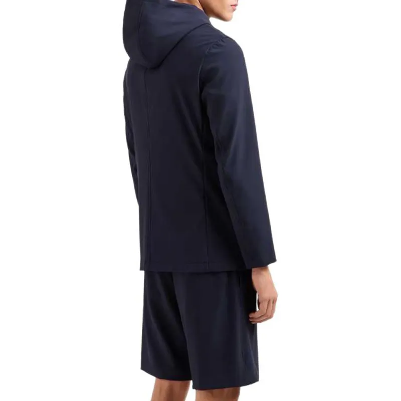 EMPORIO ARMANI Canneté Stretch Nylon Blazer With Detachable Inner Panel And Hood-3
