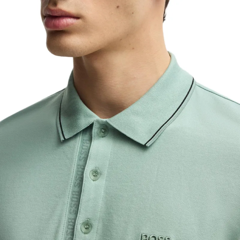 HUGO BOSS Polo Shirt Men's Light Green-4