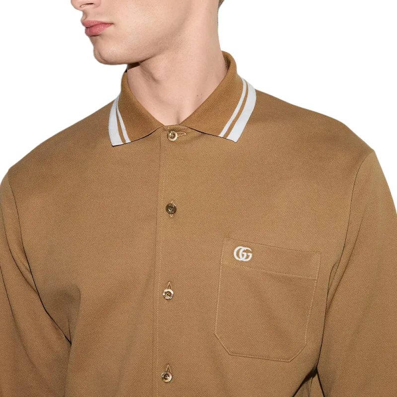 GUCCI Long Sleeve Polo-3