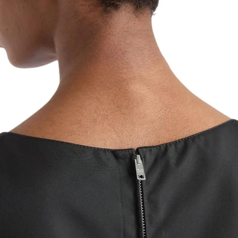 PRADA Triangle logo Mini Dress-5
