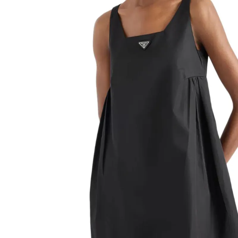 PRADA Triangle logo Mini Dress-3