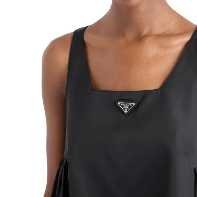 PRADA Triangle logo Mini Dress-4