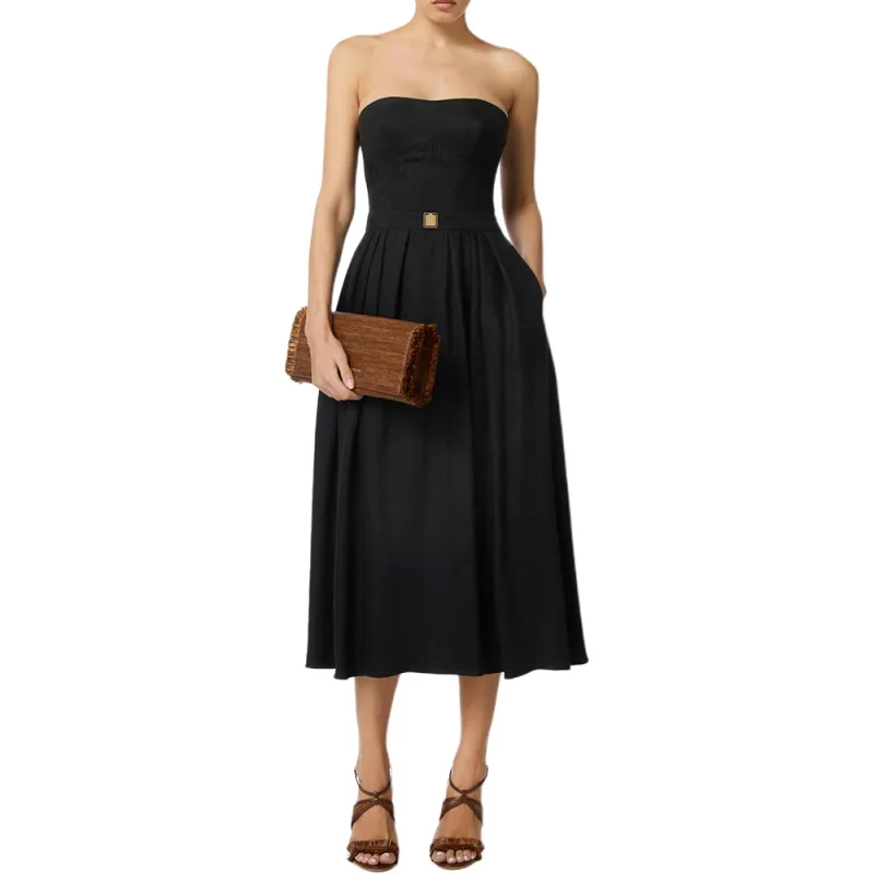 Elisabetta Franchi Sleeveless Dress Women's Black-1