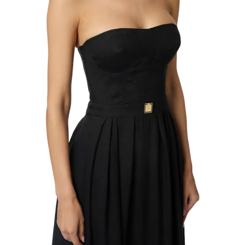 Elisabetta Franchi Sleeveless Dress Women's Black-3