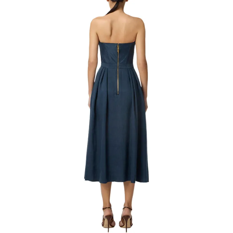 Elisabetta Franchi Sleeveless Dress Women's Blue-2