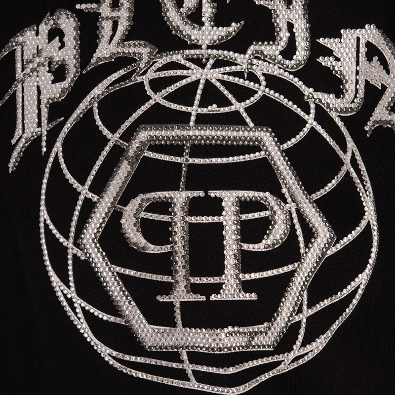 PHILIPP PLEIN Logo Embellished Crewneck T Shirt-5
