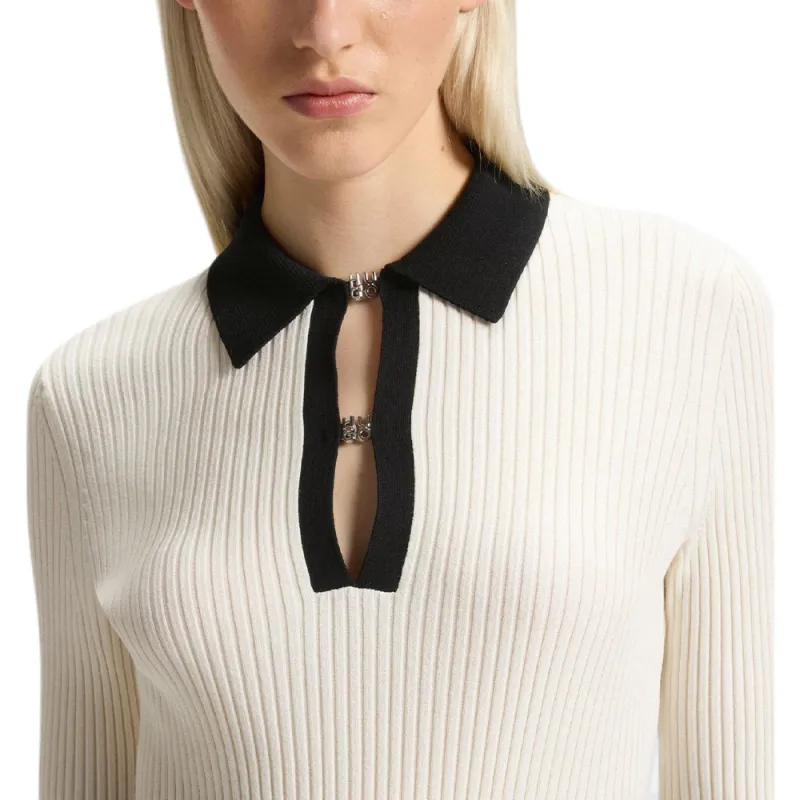 HUGO BOSS Knitwear Women's Black White-4