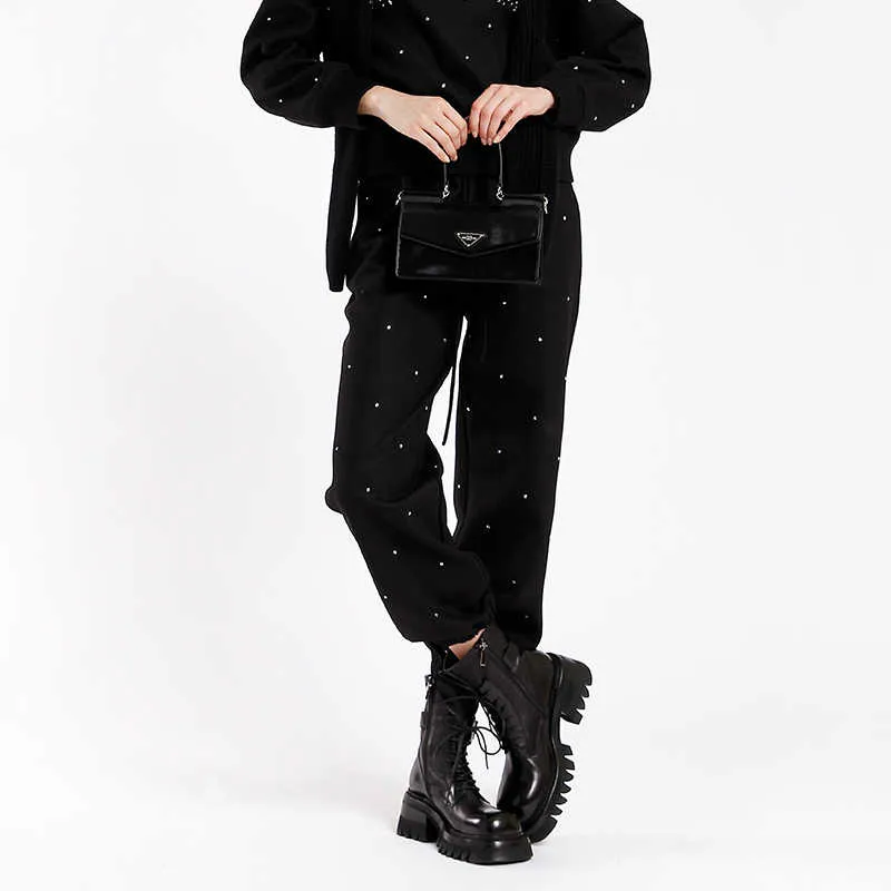 BESIONIA FW22 Casual Pants Women's Black-3