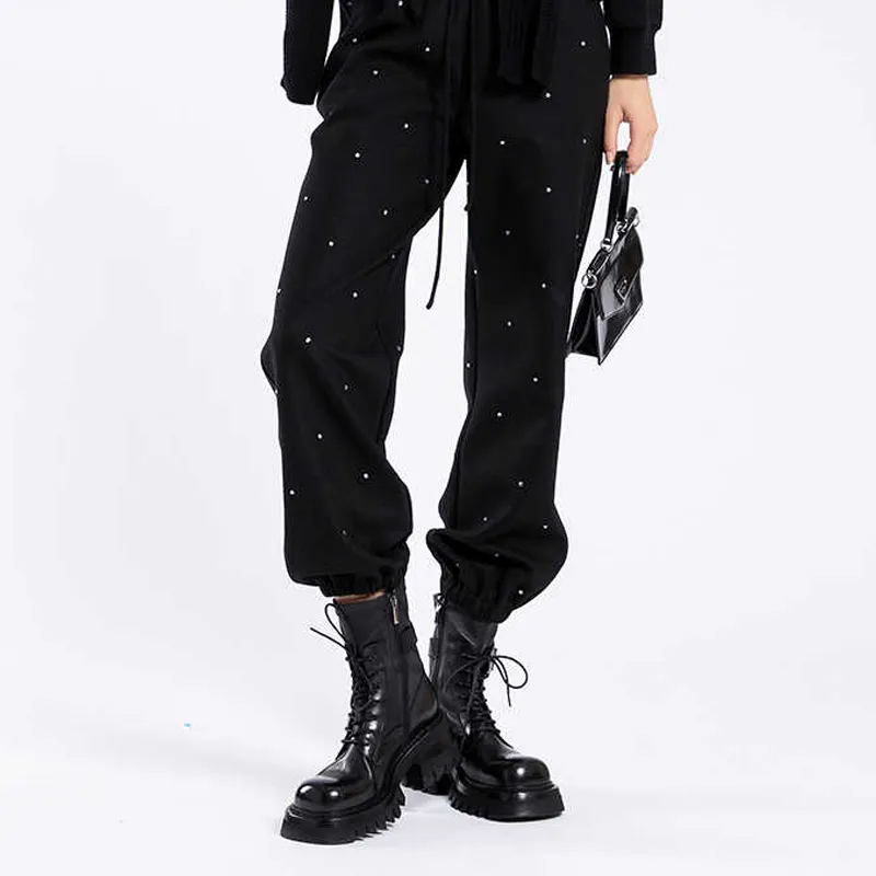 BESIONIA FW22 Casual Pants Women's Black-1