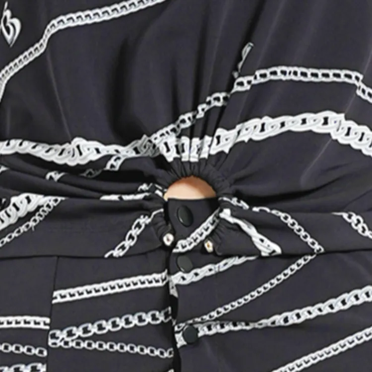 BESIONIA SS24 Crop Tops Women's Black And White Pattern-1