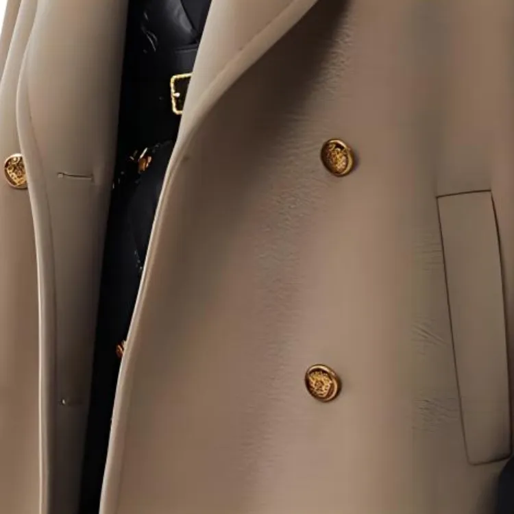 BESIONIA Coats Women's Camel-5