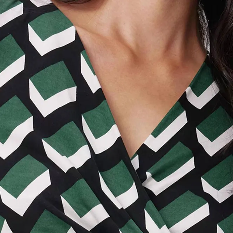 DVF Gizelle Jacquard Dress-4
