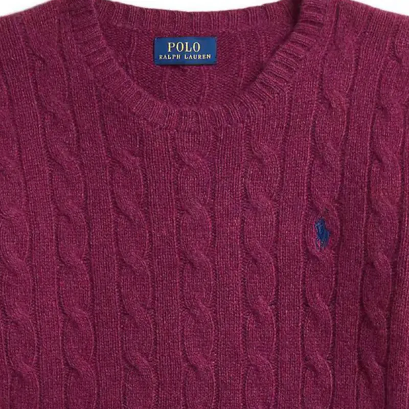 Polo Ralph Lauren Pony Embroidered Cable Knit Jumper-3