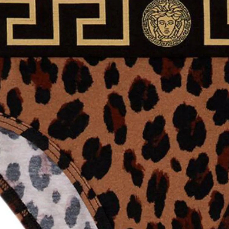 VERSACE Leopard Printed Swimsuit Bottoms-4