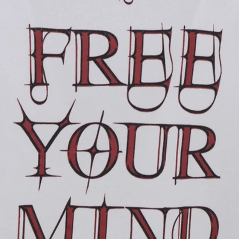 Balenciaga Gothic Logo Free Your Mind Hoodie-3
