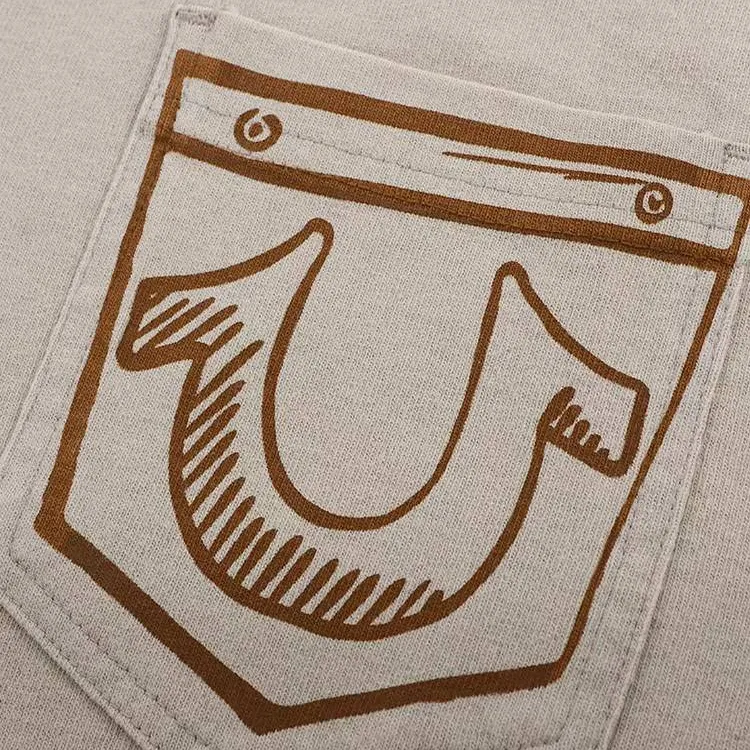 TRUE RELIGION SS24 T Shirt Unisex Apricot-2