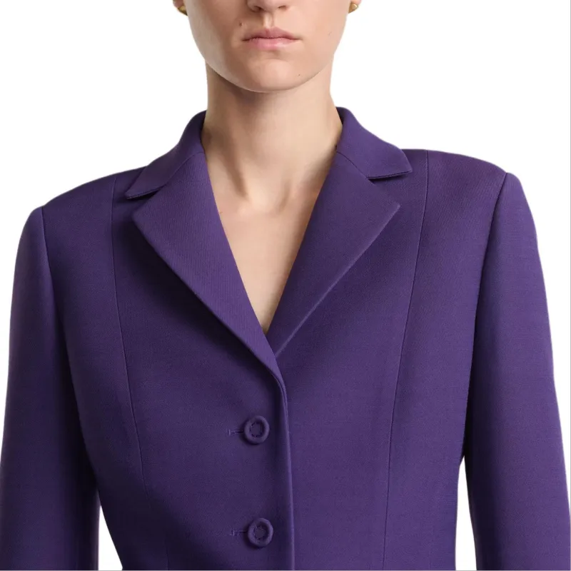 DIOR FW24 Business Suits Coats Women's Purple-4