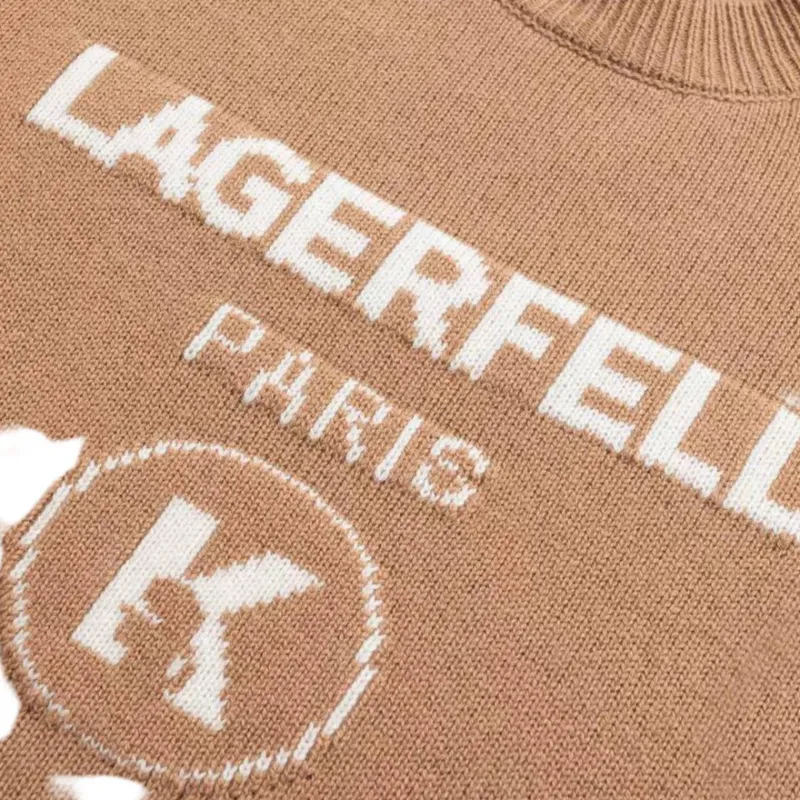 KARL LAGERFELD Sweater Men's Light Coffee-3