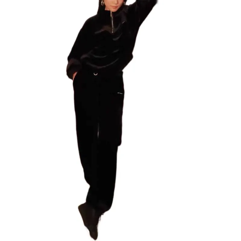 SILKY MIRACLE x YOYOKULALA FW24 Pajama Pants Women's Black-3