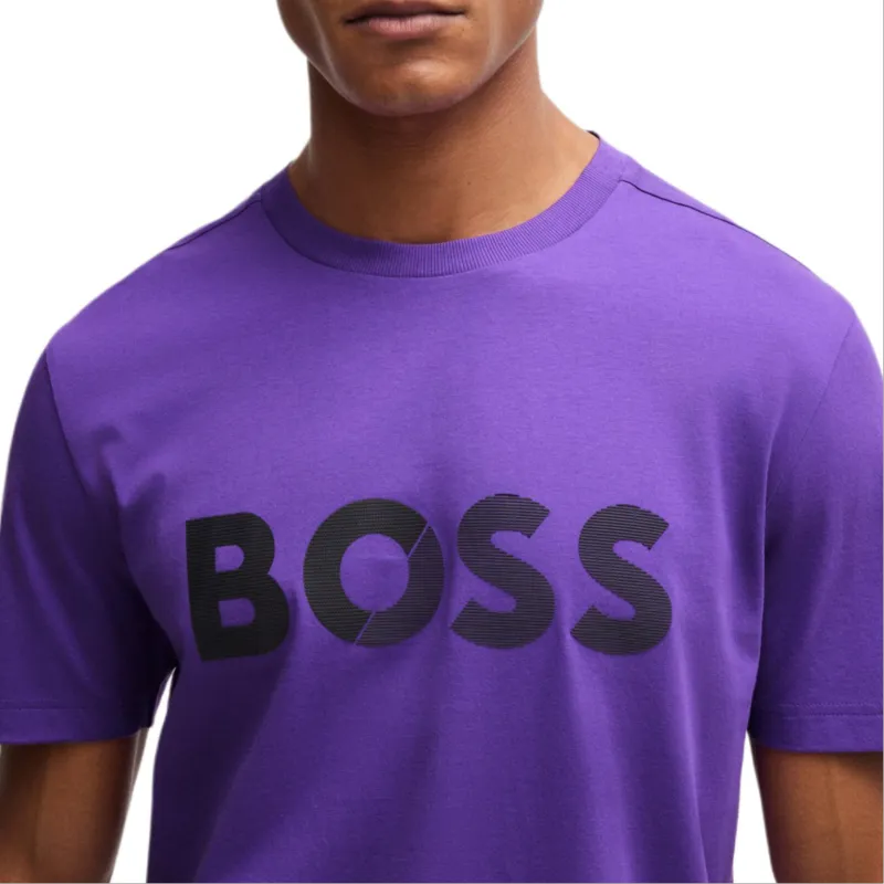 HUGO BOSS FW24 T-Shirt Men's Dark Purple-4