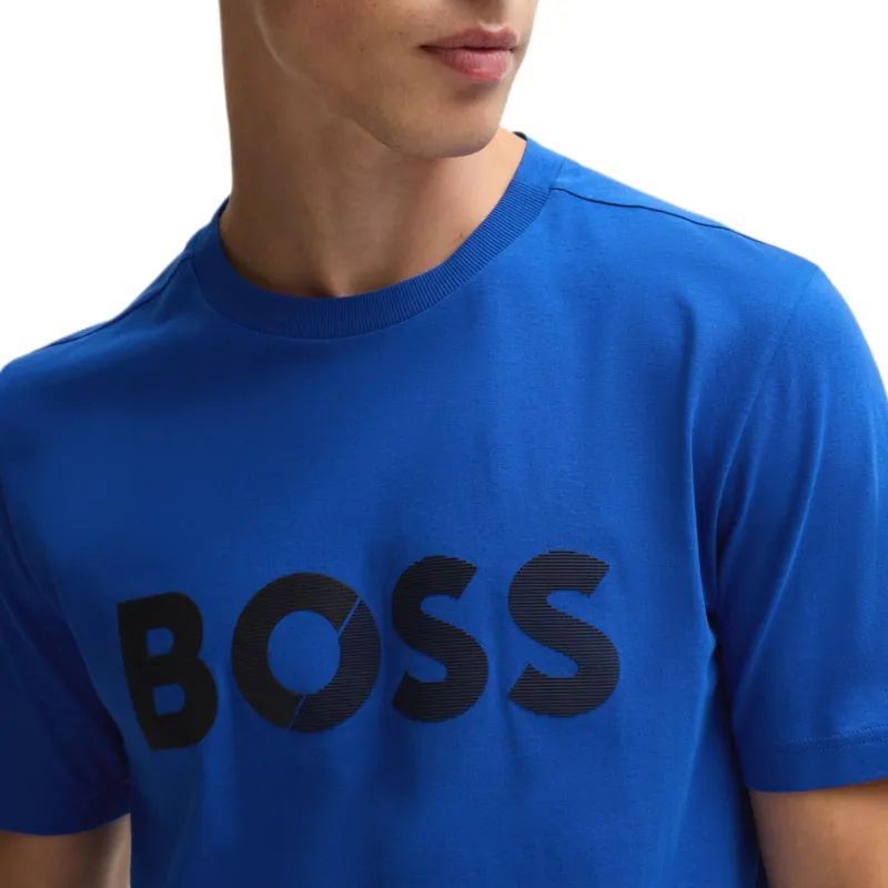 HUGO BOSS FW24 T Shirt Men's Blue-4