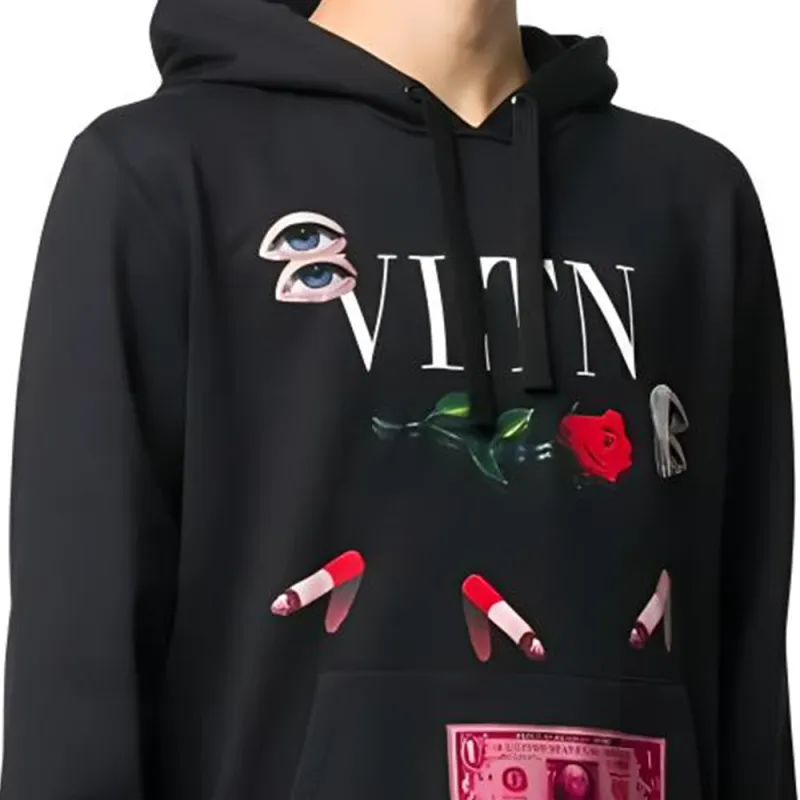 Valentino Sweatshirts Men Black-3