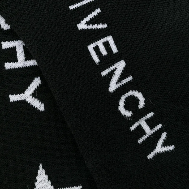 GIVENCHY Mid-Calf Socks Men's 1 Pack Black-1