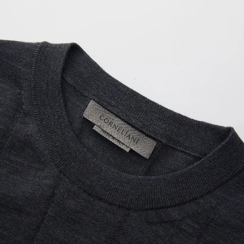 Corneliani Sweaters Men Gray-3
