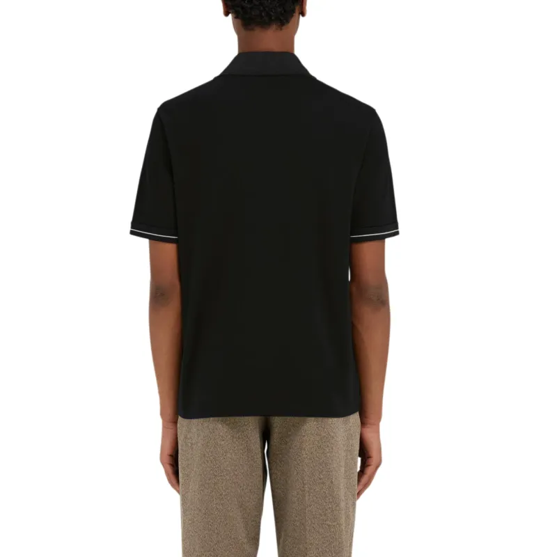 Ferragamo Color Block Detail Polo Shirt-3
