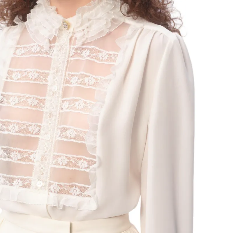 Valentino SS25 Shirt Women's Ivory White-6