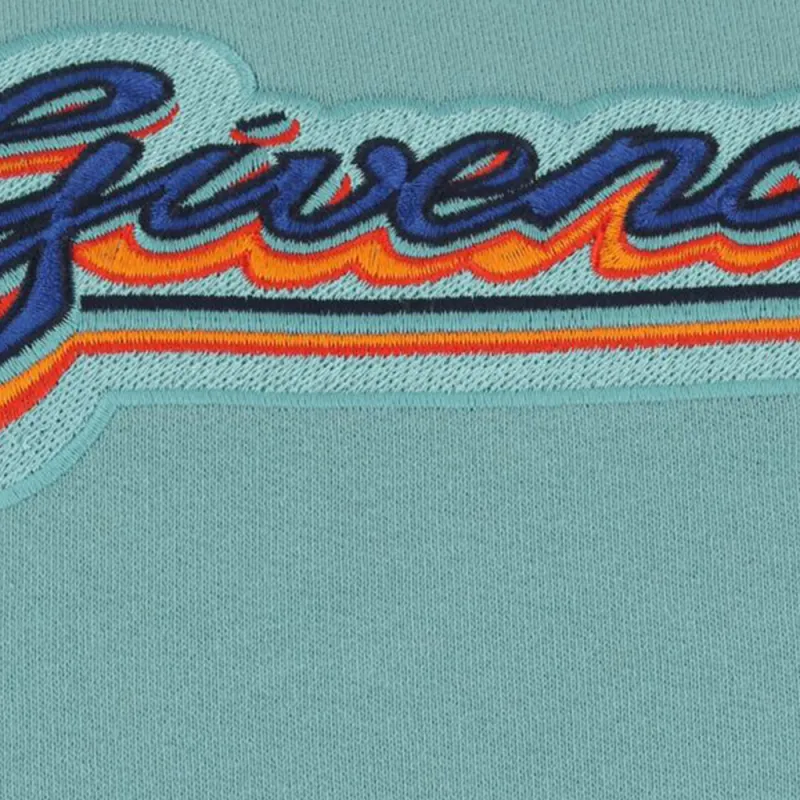Givenchy Logo Patch Cropped Hoodie 'Celestial Blue'-5