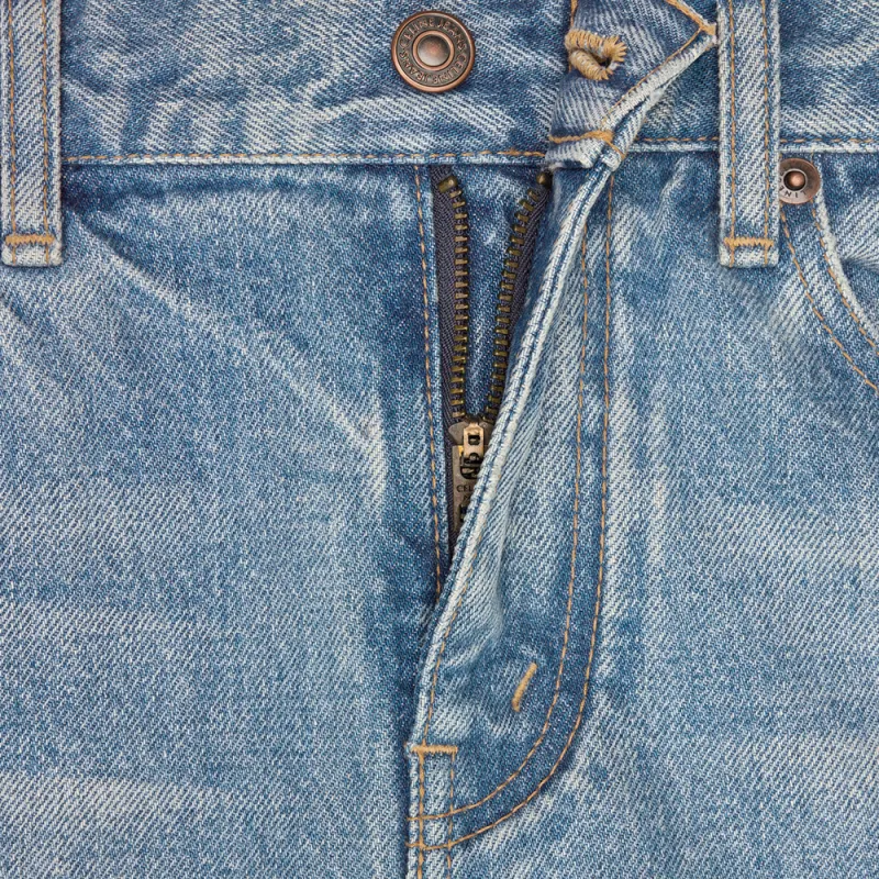CELINE Marco Jeans In Steel Blue Wash Denim-6