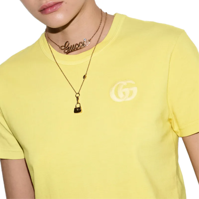 GUCCI Embroidered Cotton T shirt-4
