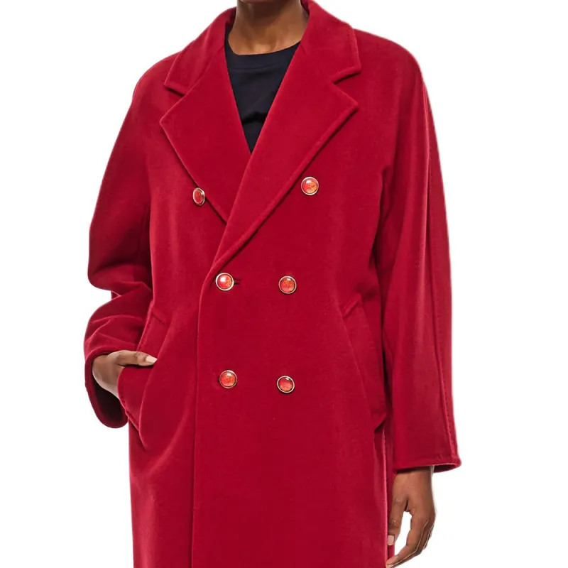 MaxMara Double-Breasted Belted Coat-4
