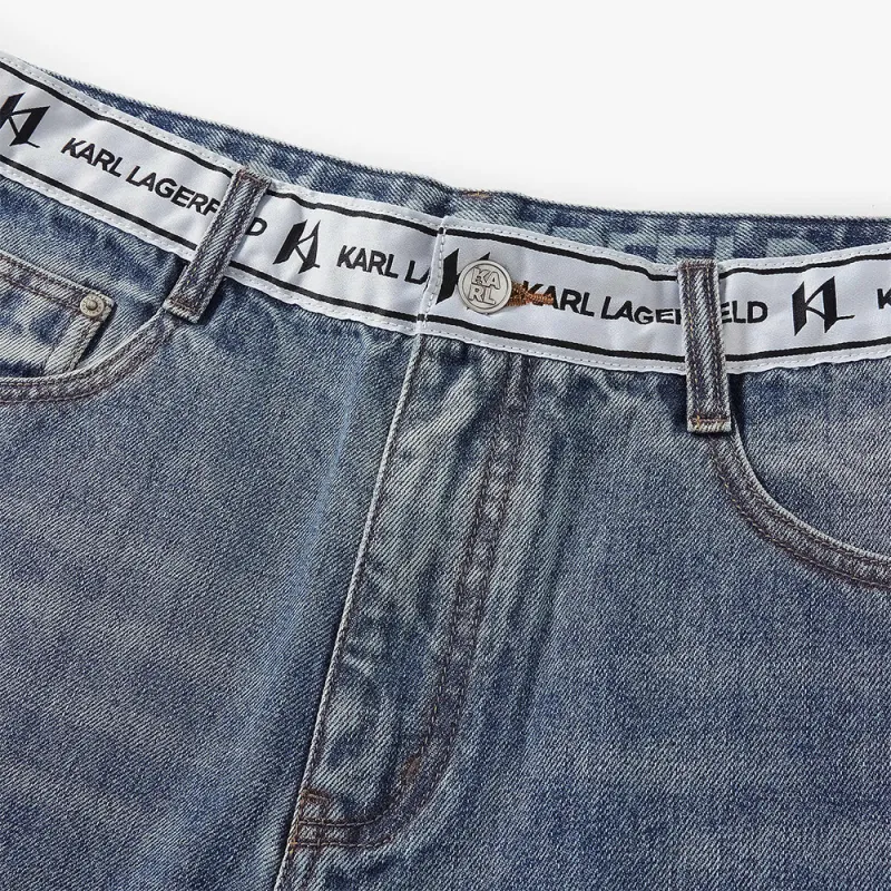 KARL LAGERFELD FW24 Jeans Men's Dark Blue-3