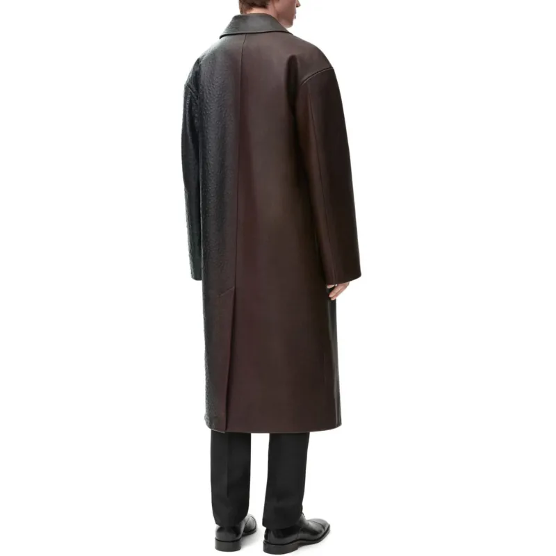 LOEWE SS25 Leather Jacket Men's Dark Purple-2