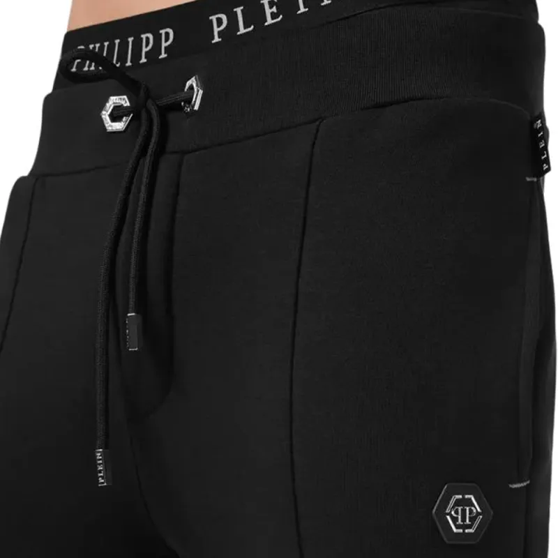 PHILIPP PLEIN Knitted Sweatpants Men Black-4