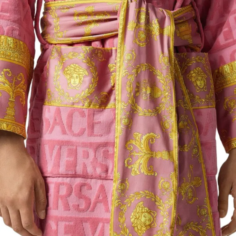 FANSIZHE Bath Robes Unisex Pink-3
