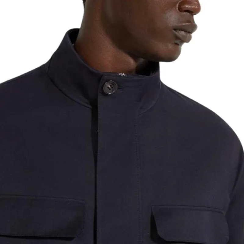Ermenegildo Zegna Long Sleeved Zip Up Field Jacket-3