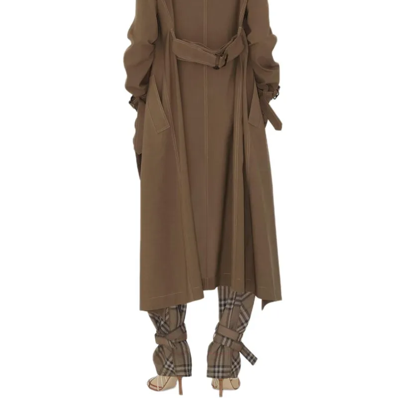 Burberry SS25 Trench Coat Women's White Weasel-5