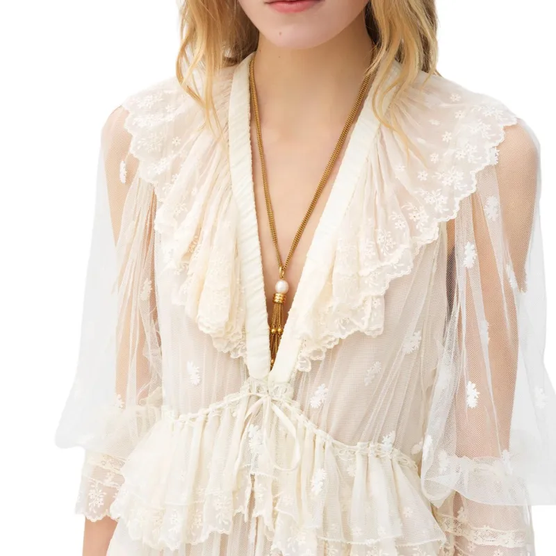 Chloé Floral embroidered Maxi Dress-3