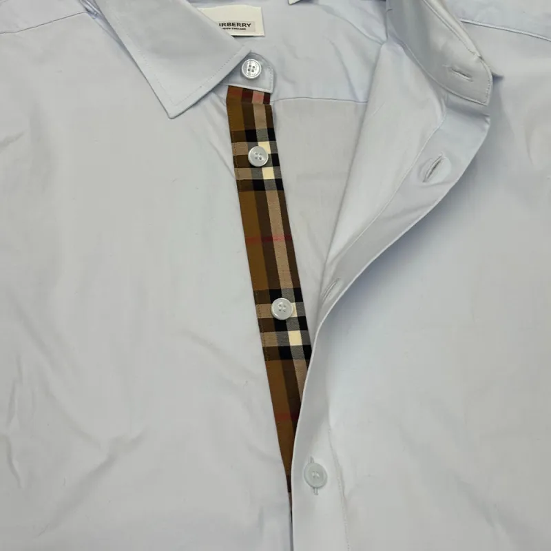 Burberry SS25 Shirt Men's Light Blue-3