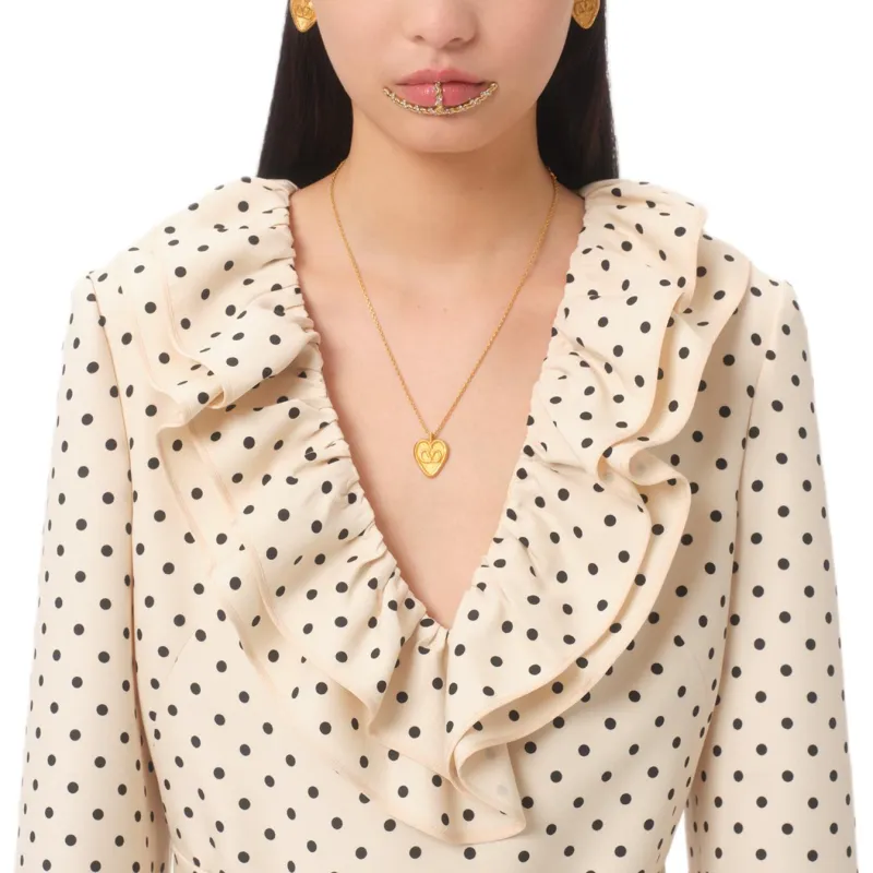 Valentino SS25 Long Sleeved Dress Women's Light Beige-6