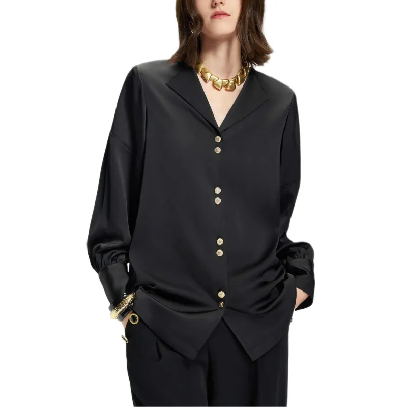 KARL LAGERFELD SS25 Shirt Women's Black-2