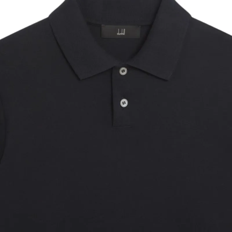 Dunhill SS25 Polo Shirt Men's Marine Blue-4