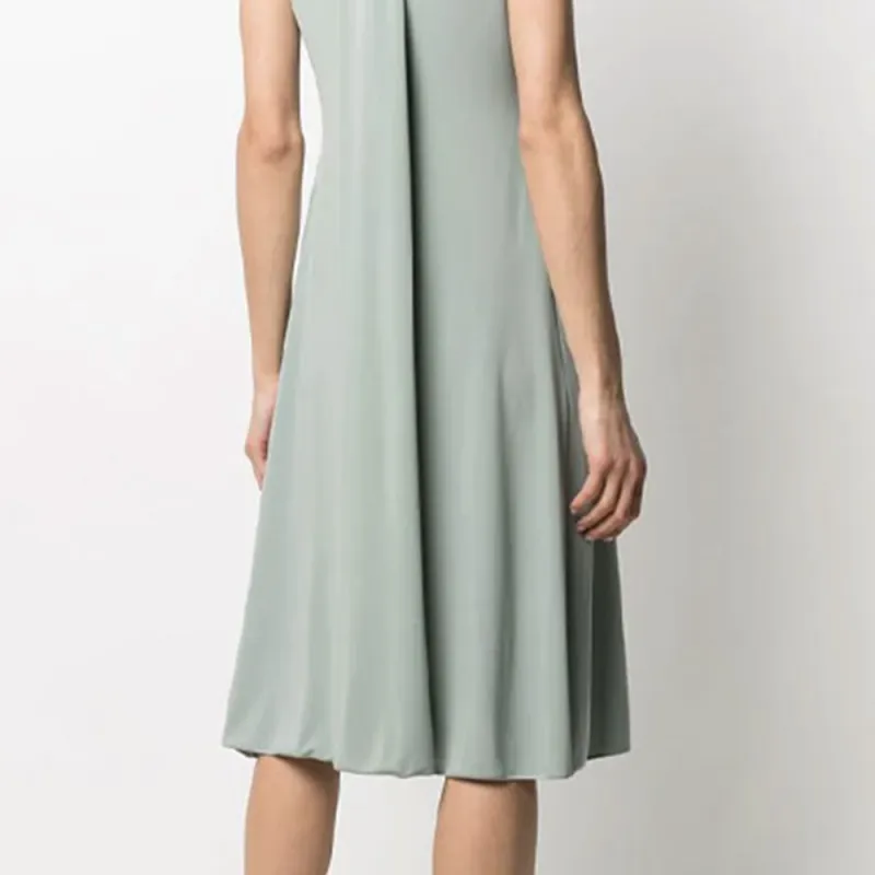 GIORGIO ARMANI Sleeveless Dresses Women's Gray Green-3