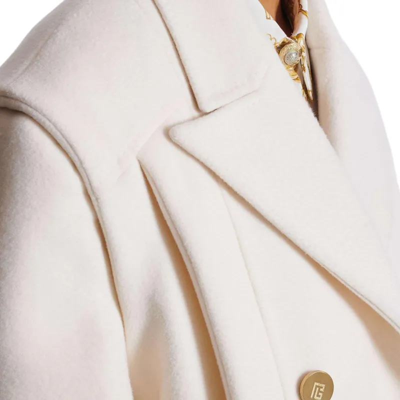 BALMAIN Cropped Cashmere Reefer Jacket-6