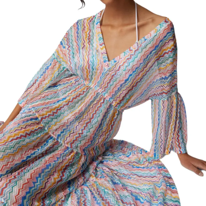 MISSONI Long Sleeved Dress Women's Multicolor-3