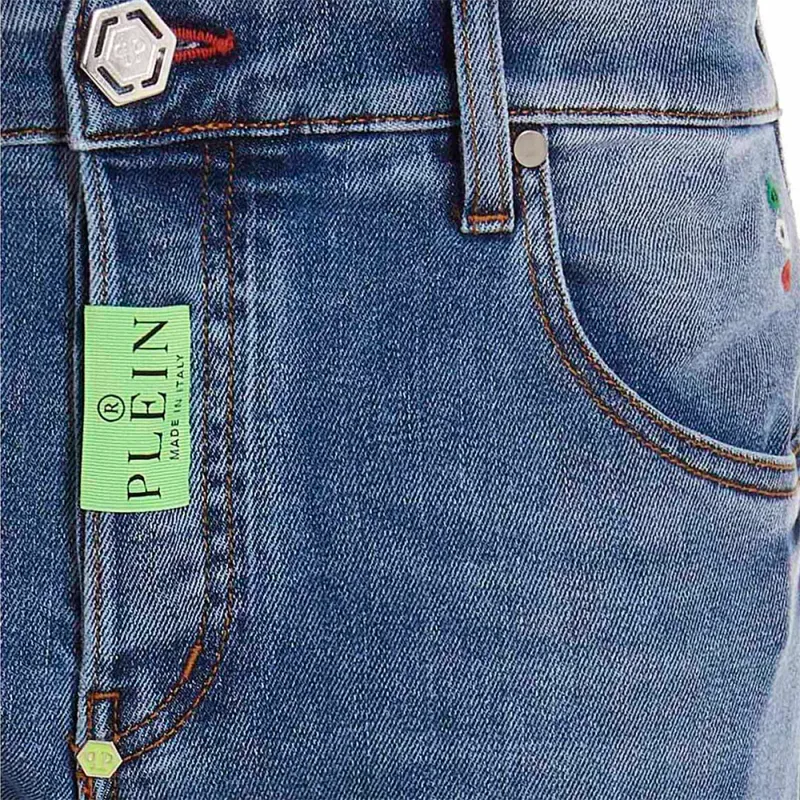 PHILIPP PLEIN Logo Patch Skinny Jeans-2