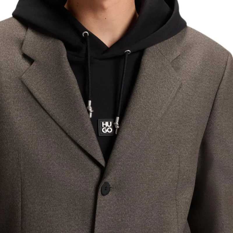 HUGO BOSS Business Suit Coat Unisex Brown-5